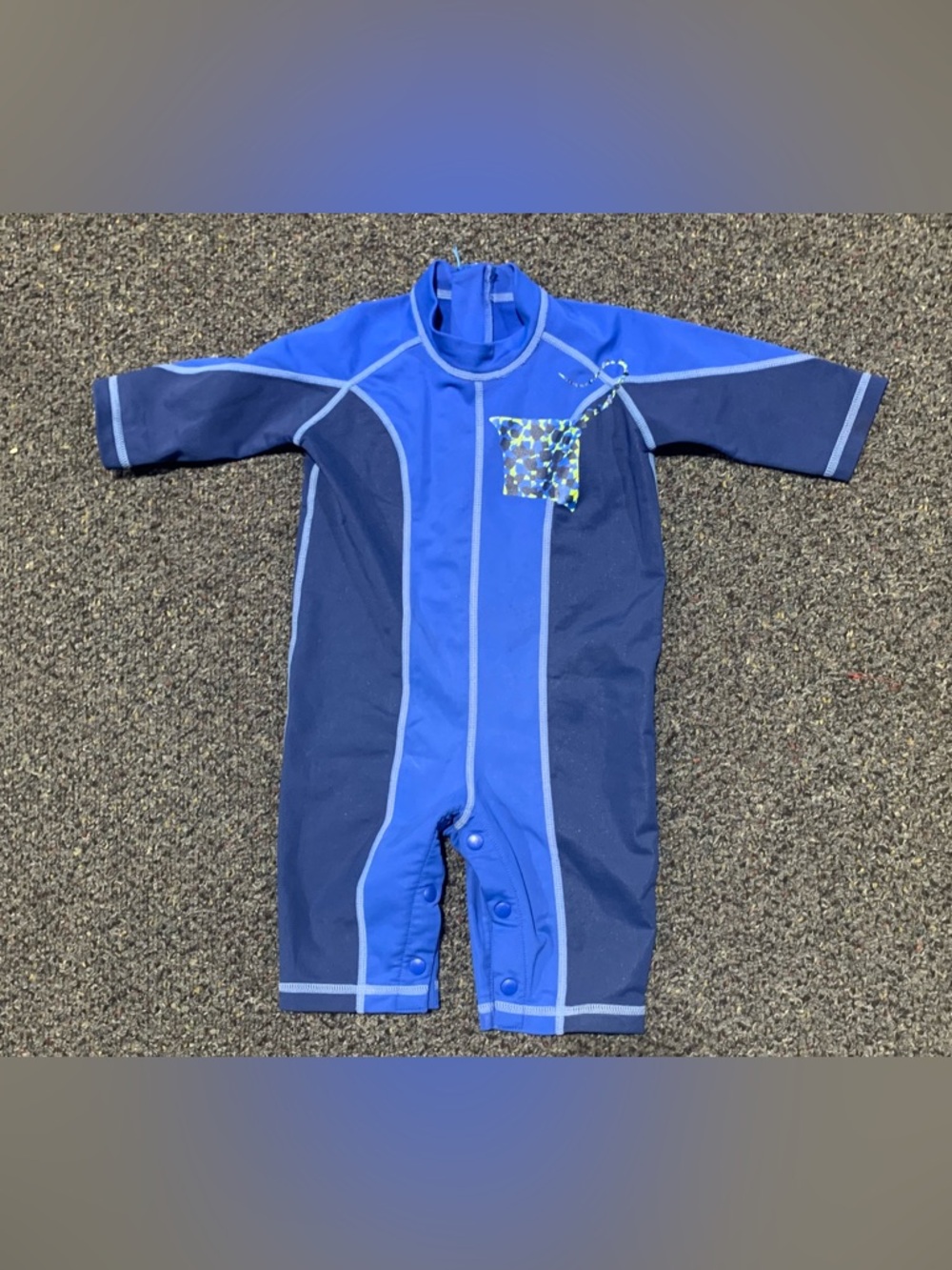 REI boys 18 month one piece long sleeve romper style swimsuit